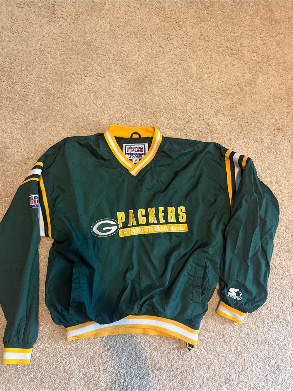 STARTER Green & Yellow Green Bay Packers Pullover